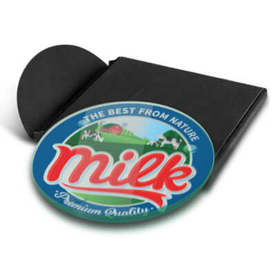 Venice Single Glass Coaster Round - Full Colour Corporate Gift Singapore