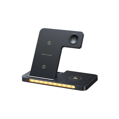 Remax Foldable Wireless Charger - 3-in-1 charging solution for mobile phone, watch, and earbuds.