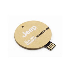 Wooden USB Flash Drive Round Corporate Gifts Singapore