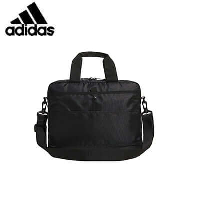 adidas Shoulder Bag black color with handles and adjustable strap, perfect for corporate gift or daily use.