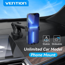 Vention Car Phone Mount with Triangular Point Fixation