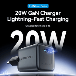 Vention 1-Port USB-C GaN Charger 20W
