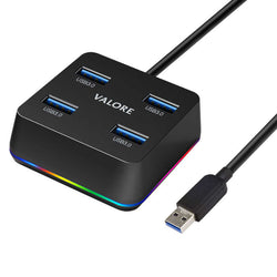 Valore 4-in-1 USB Hub With RGB Lighting (VUH-29) Corporate Gifts Singapore