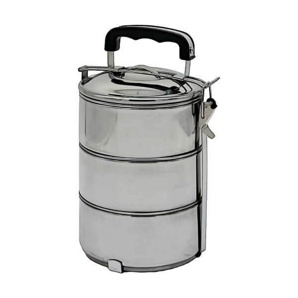3 Layers Stainless Steel Lunch Box for meal storage, ideal as a corporate gift.