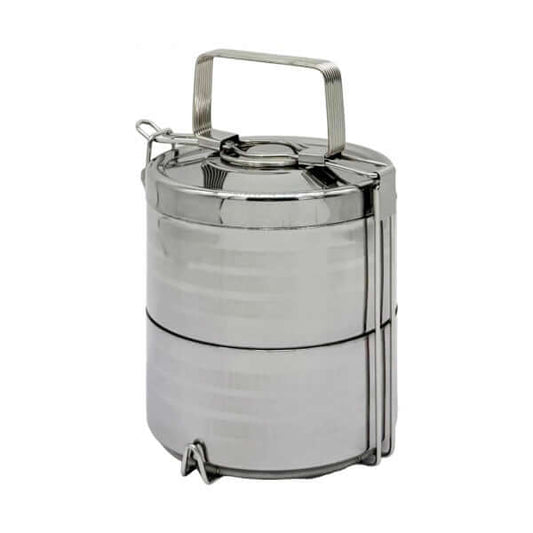 Double Layer Stainless Steel Lunch Box perfect for meal storage and ideal as a corporate gift.
