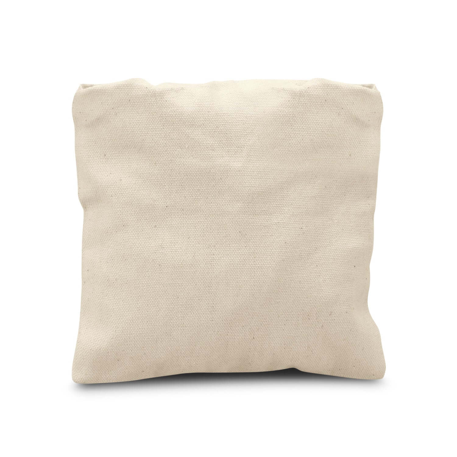 Cotton Mesh Foldaway Tote Bag - Small in natural, unbleached cotton fabric, showcasing its compact design.