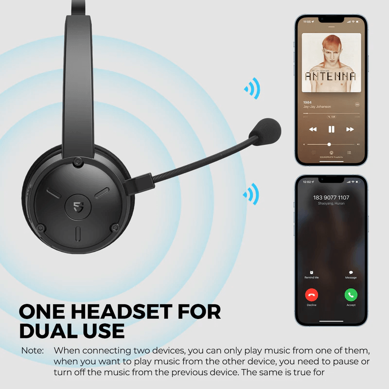 SOUNDPEATS A7 Pro AI Noise Cancellation Trucker Bluetooth Headset Corporate Gifts Singapore