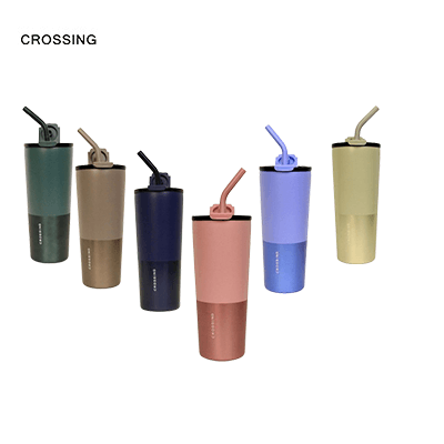 Crossing Volt Insulated Stainless Steel Straw Tumbler 710ML Corporate Gifts Singapore
