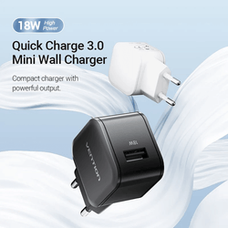 Vention 1-Port USB Wall Charger 18W
