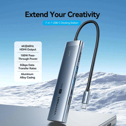 Vention 7-in-1 USB-C Docking Station