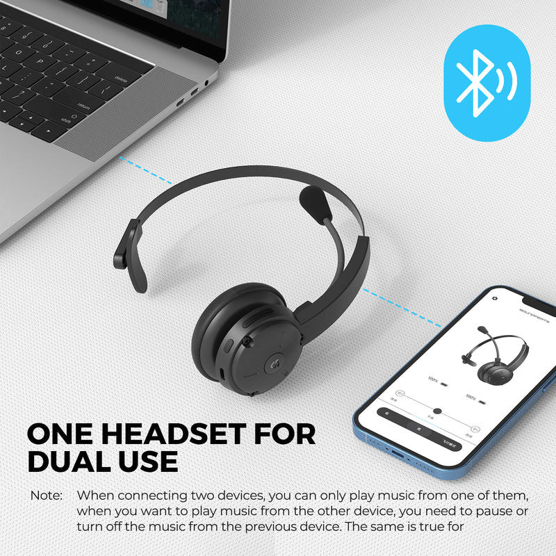 SOUNDPEATS A7 Pro AI Noise Cancellation Trucker Bluetooth Headset Corporate Gifts Singapore