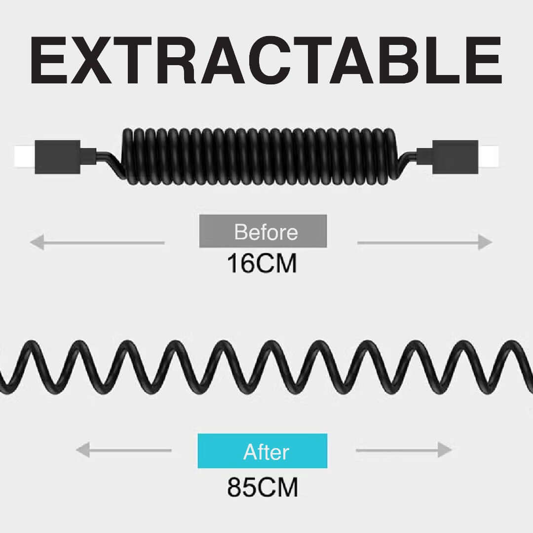 5 in 1 Quick Charge Spring Cable with Case Corporate Gifts Singapore