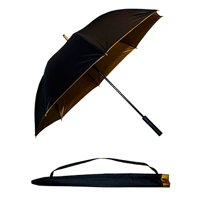 Gold Color Umbrella With UV Coated Corporate Gifts Singapore