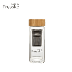 Made By Fressko Rise 10oz Infuser Glass Flask Corporate Gift Singapore