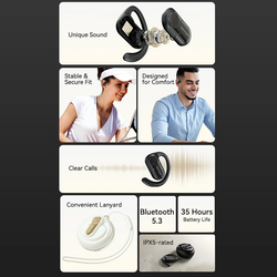 Vention Wireless Bluetooth Open Ear Headphones OpenBeat