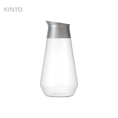 Kinto Luce Water Carafe 750ML with stainless steel lid and glass body, perfect for corporate gift.