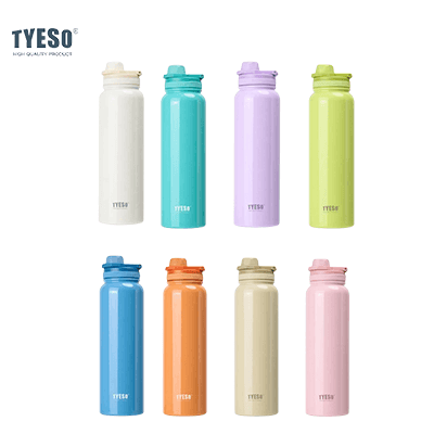TYESO Stainless Steel Sports Bottle With Handle 40oz in various colors ideal for hydration and corporate gift.