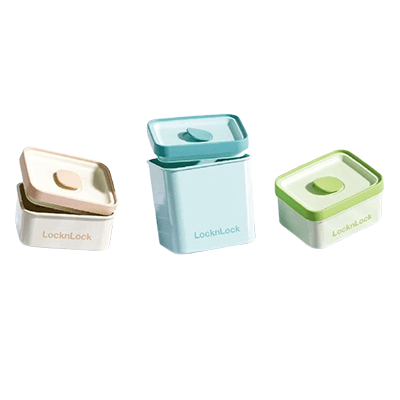 LocknLock 3 pieces Lunch Box Set in stackable design for daily meal prep and corporate gift.