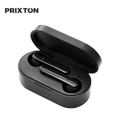 Prixton TWS157 Earbuds in charging case, perfect for corporate gift and seamless wireless experience.