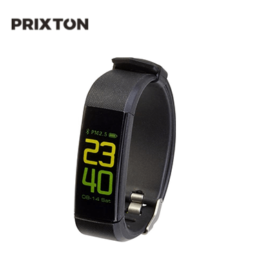 Prixton Smartband AT801 fitness tracker with color screen, IP67 waterproof, perfect corporate gift.