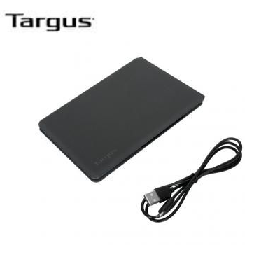 Targus Antimicrobial Ergonomic Foldable Keyboard with USB connection and sleek design, perfect for mobile professionals.