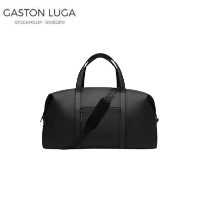 Gaston Luga Dash Weekender 2.0 Medium stylish eco-friendly black travel bag for corporate gift.