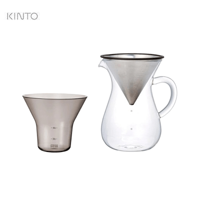 Kinto SCS Coffee Carafe Set 4Cups including carafe and filter, perfect corporate gift for coffee lovers.