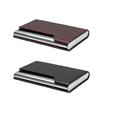 PU Metal Name Card Holder