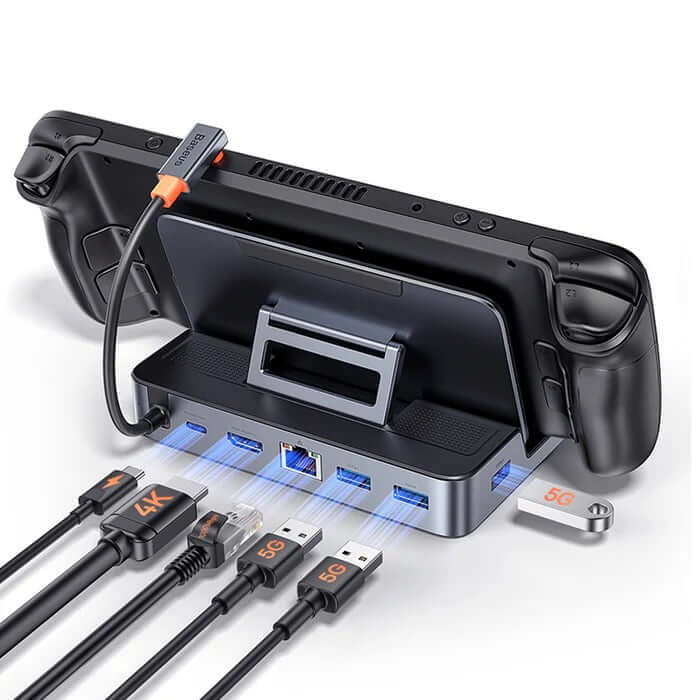 Baseus GamerX 6 Ports USB-C Steam Deck Docking Station Corporate Gifts Singapore