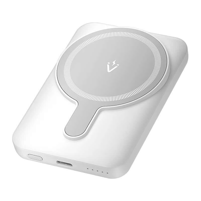 Vention 5000mAh Magnetic Wireless Power Bank 20W with built-in stand and sleek design.
