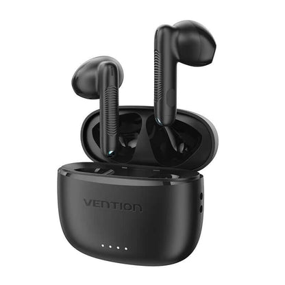 Vention True Wireless Bluetooth Earbuds in charging case, ideal for corporate gifts and audio enthusiasts.
