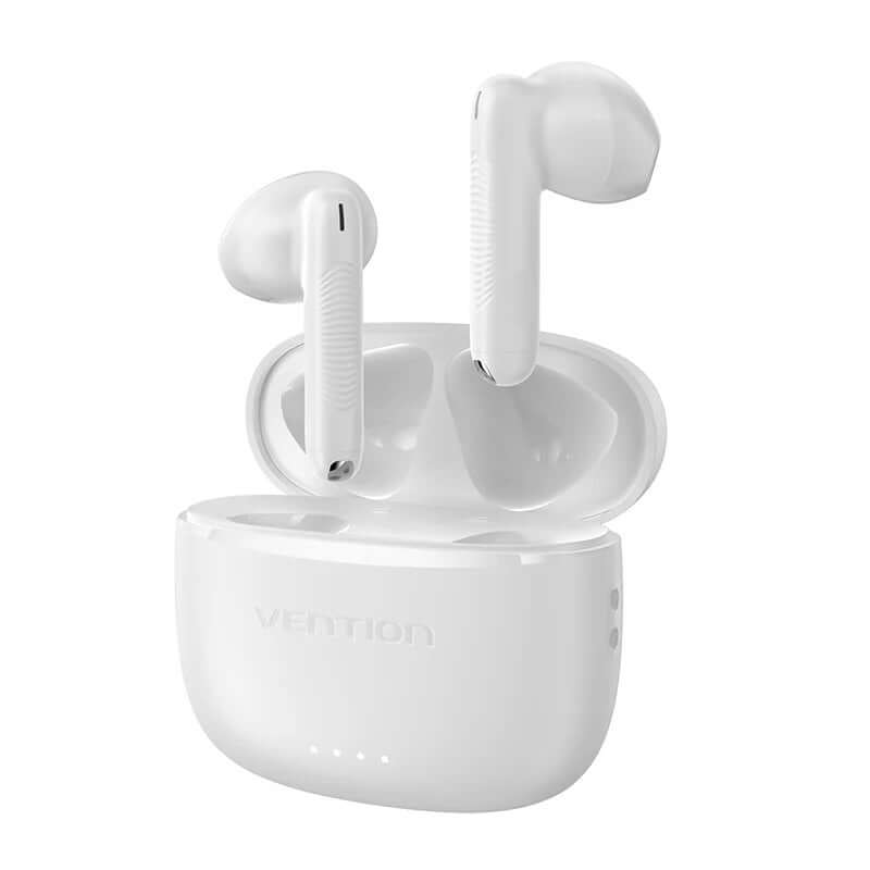 Vention True Wireless Bluetooth Earbuds in charging case, ideal for corporate gift with advanced features.