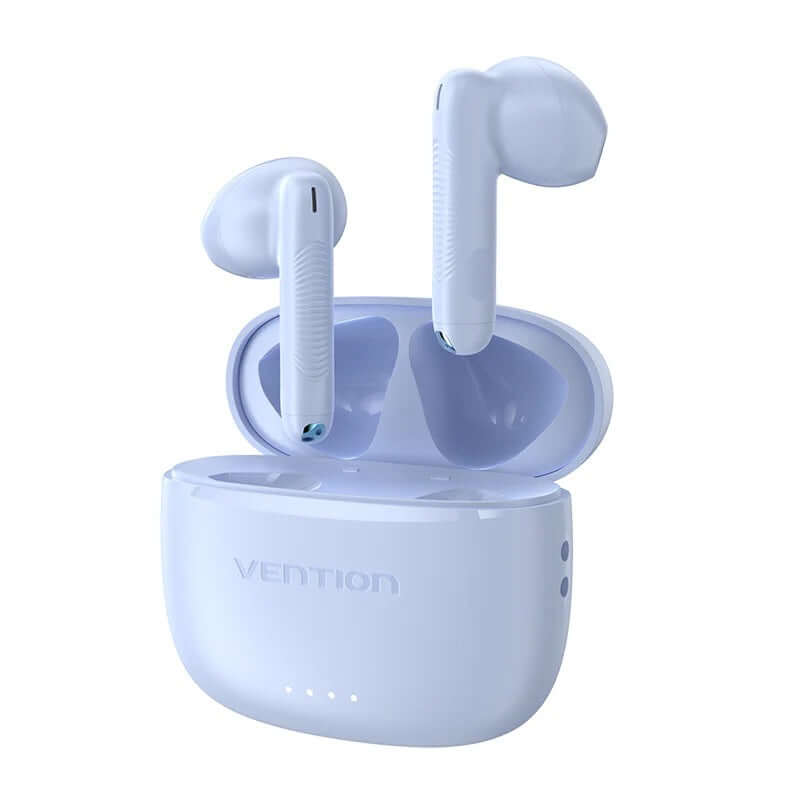 Vention True Wireless Bluetooth Earbuds in blue with charging case, perfect for everyday use and corporate gift.