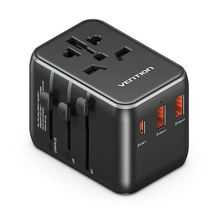 Vention 3-Port USB Universal Travel Adapter Corporate Gifts Singapore