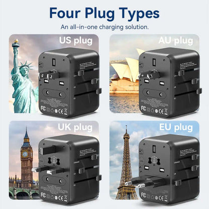 Vention 3-Port USB Universal Travel Adapter Corporate Gifts Singapore