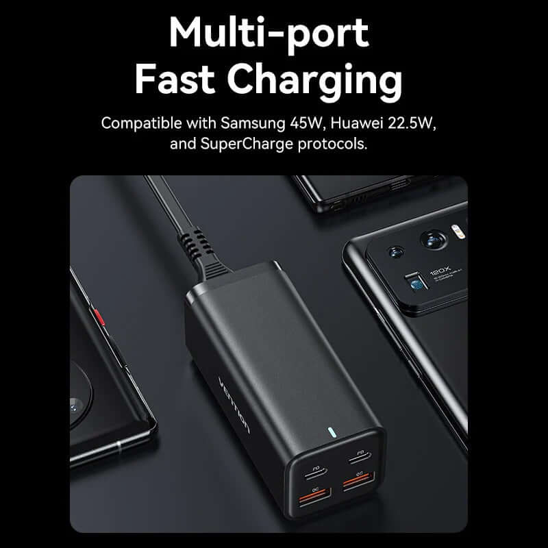 Vention 4-Port USB GaN Charger Corporate Gifts Singapore