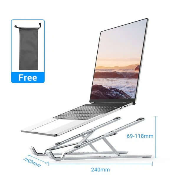 Vention Silvery Laptop Stand Corporate Gifts Singapore