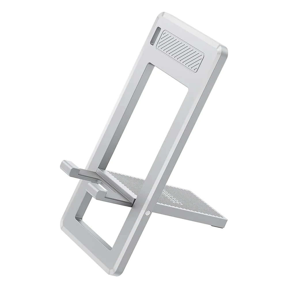 Vention Portable Phone Stand for Desk in sleek silver design, perfect for stylish workspace and corporate gifts.