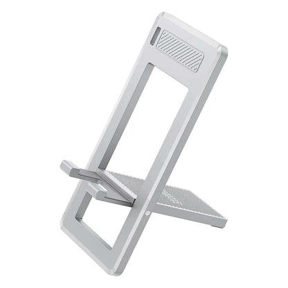 Vention Portable Phone Stand for Desk in sleek silver design, perfect for stylish workspace and corporate gifts.