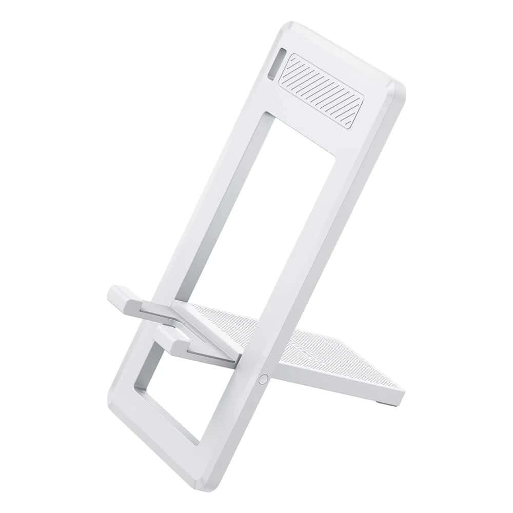 Vention Portable Phone Stand for Desk in sleek white design, ideal for workspace convenience and style.