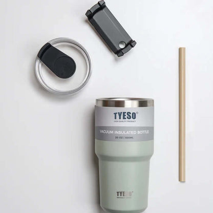 TYESO Stainless Steel Tumbler with Straw 20oz Corporate Gifts Singapore