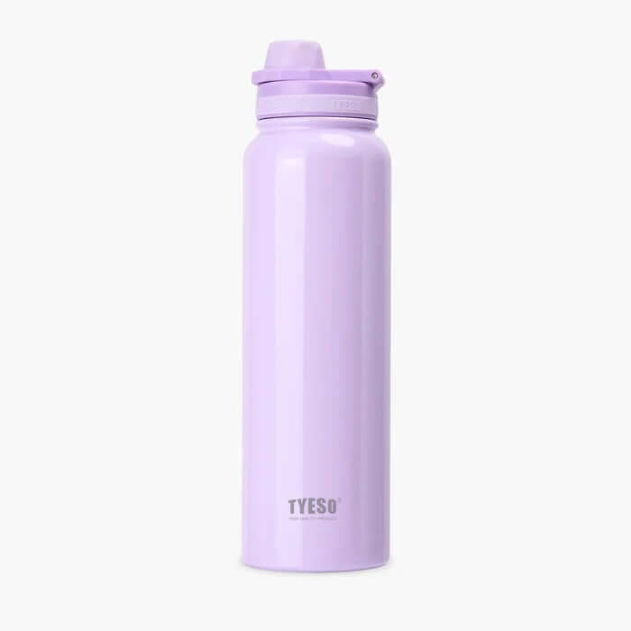 TYESO Stainless Steel Sports Bottle With Handle 40oz in lavender color, ideal for hydration and corporate gift.
