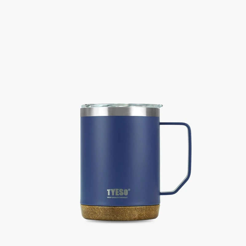 TYESO 18oz Coffee Mug with double-wall insulation in navy color, perfect corporate gift for warm and cold beverages.