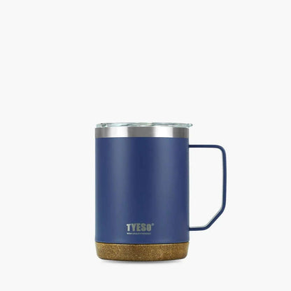 TYESO 18oz Coffee Mug with double-wall insulation in navy color, perfect corporate gift for warm and cold beverages.