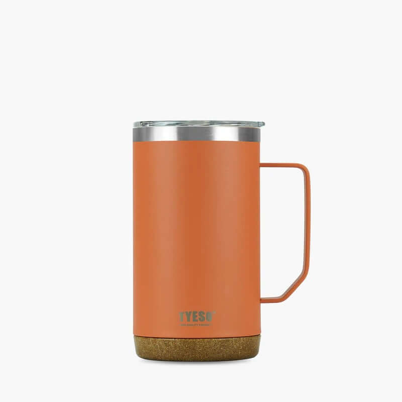 TYESO 24oz Coffee Mug in orange with double-wall insulation, perfect as a corporate gift for beverage lovers