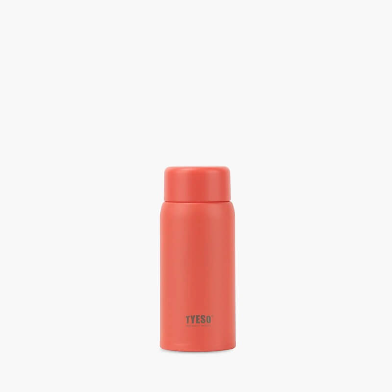 TYESO Mini Pocket Bottle 5oz in coral color, perfect for corporate gift and on-the-go hydration.