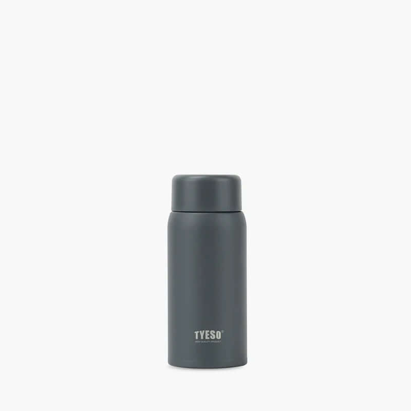 TYESO Mini Pocket Bottle 5oz in sleek grey design, perfect for corporate gift and on-the-go hydration.