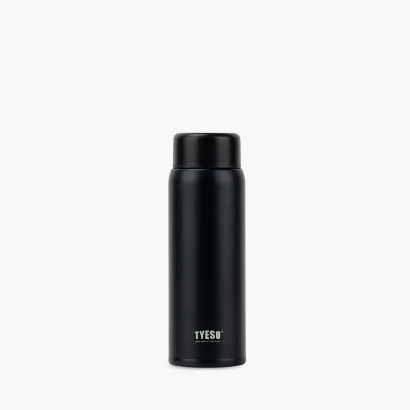 TYESO Mini Pocket Bottle 7oz in sleek black design, perfect as a functional corporate gift for hydration on the go.