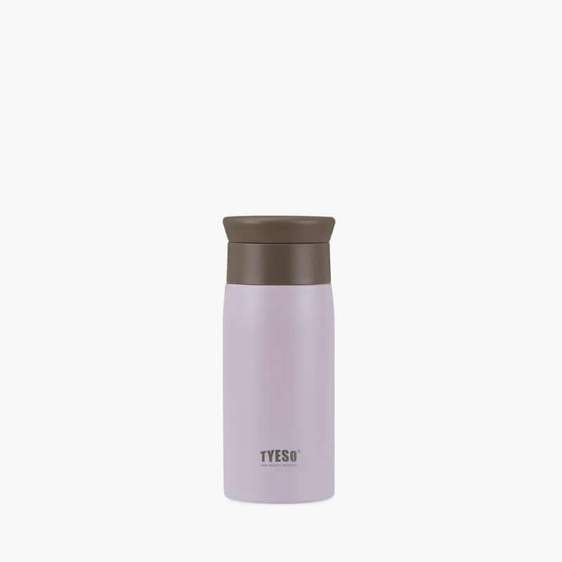TYESO Vacuum Bottle 12oz in light purple with dark brown lid, ideal for corporate gifts.