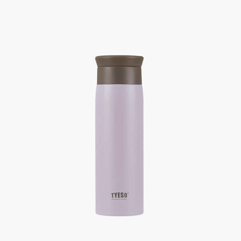 TYESO Vacuum Bottle 17oz in light purple with dark lid, ideal as a corporate gift for modern lifestyles.